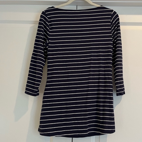 Gap navy blue striped maternity and nursing top - Picture 1 of 3